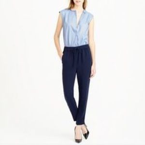 J. Crew Chambray and Navy Jumpsuit 12
